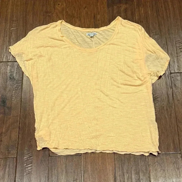 American Eagle Peach Sleeve Tee - Picture 3 of 9